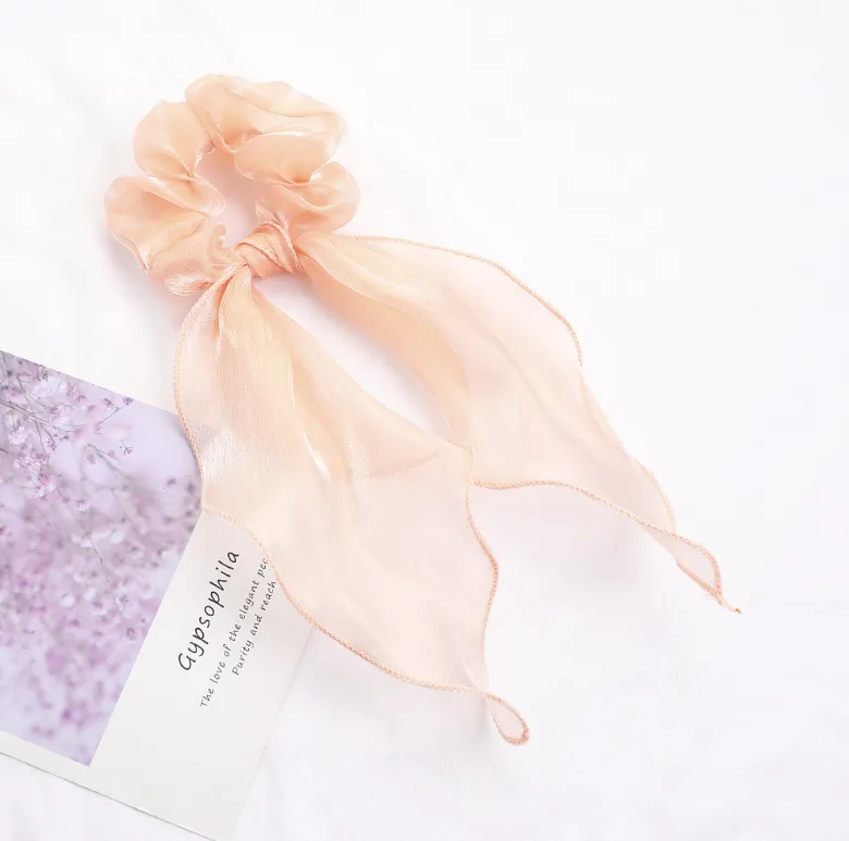 10 Pcs Hair Scrunchies Chiffon Scarf Hair Ties Elastic Hair Bands Ponytail Holder Flower Printed Hair Bobbles Vintage Accessories for Women Girls Bow