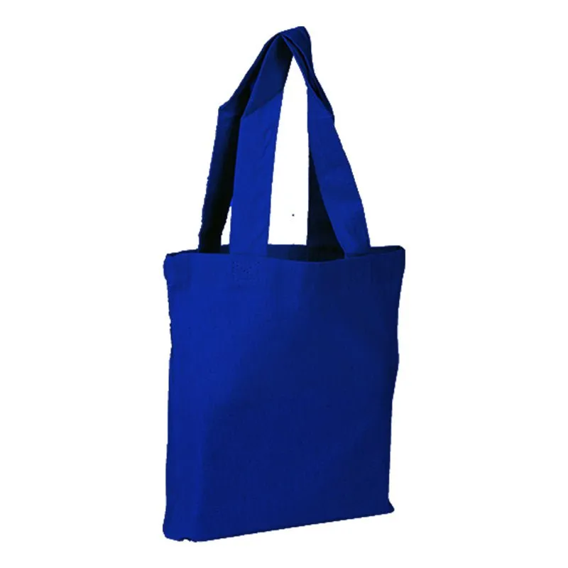 100% Cotton Sheeting Large Tote. Economy Tote with mini gusset