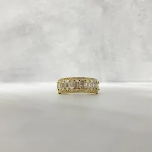 10K Yellow Gold Diamond Luxury Ring Ct Dia / 5.5gr / Size 10.5