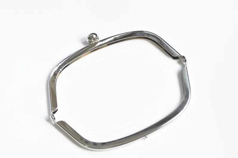 12.5cm Silver Purse Frame Bag Hanger Wedding Bag Glue-In Purse Frame