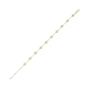 14KT Yellow Gold & Diamond Bracelet -1-1/3 ctw