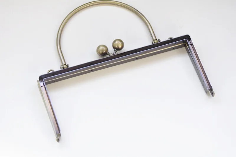 20cm (8") Brushed Bronze Purse Frame Brushed Brass Bag Hanger Side Opening Come With Screws 20x9cm