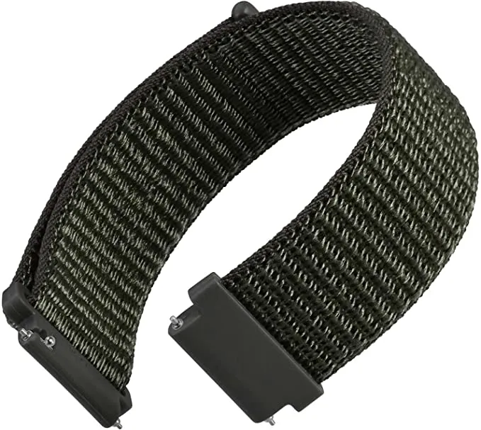 22mm SmartWatch Sport Loop Nylon Bands Cream