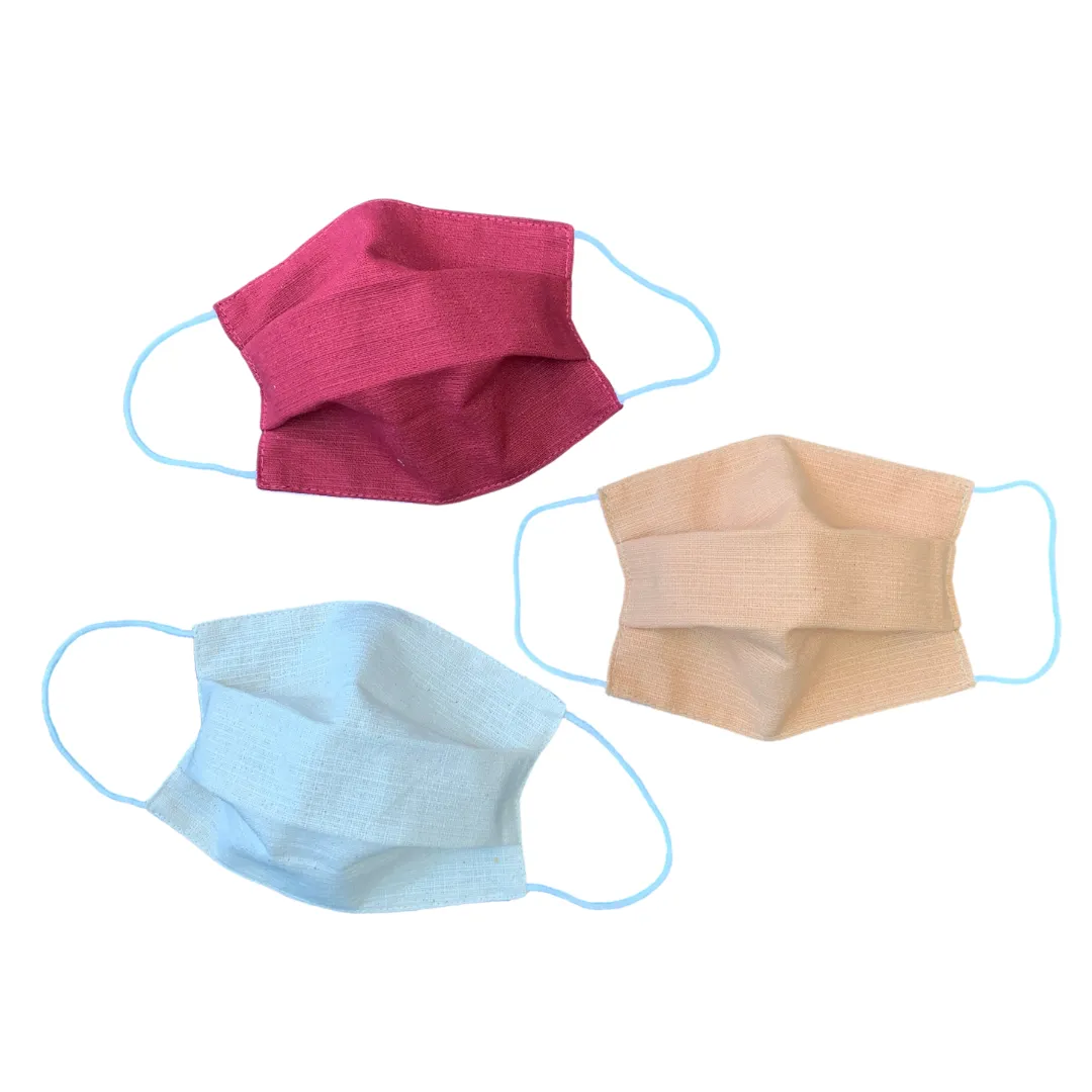 3-Pack Vida Pleated Reusable Face Mask - Thailand