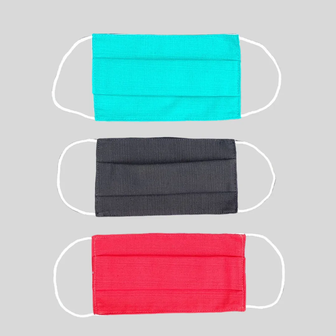 3-Pack Vida Pleated Reusable Face Mask - Thailand