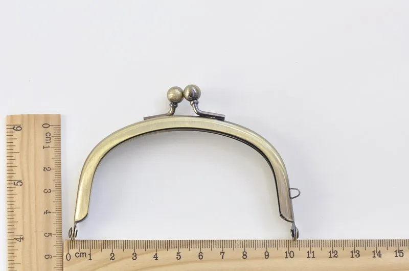 4" (10.5cm) Bronze Purse Frame 10.5cm x 5.6cm 10 Pieces A Set