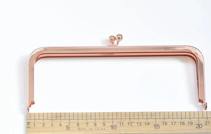 8" (20.5cm) Metal Purse Frame Clutch Bag Purse Frame Glue-In Style 20.5cm x 7.8cm