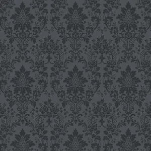 A Beautiful Life Truly Damask Charcoal #1602413B