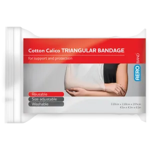 AEROBAND Cotton Calico Triangular Bandage 110 x 110 x 155cm Bag/10