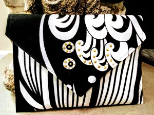 African Print Fabric Clutch Purse