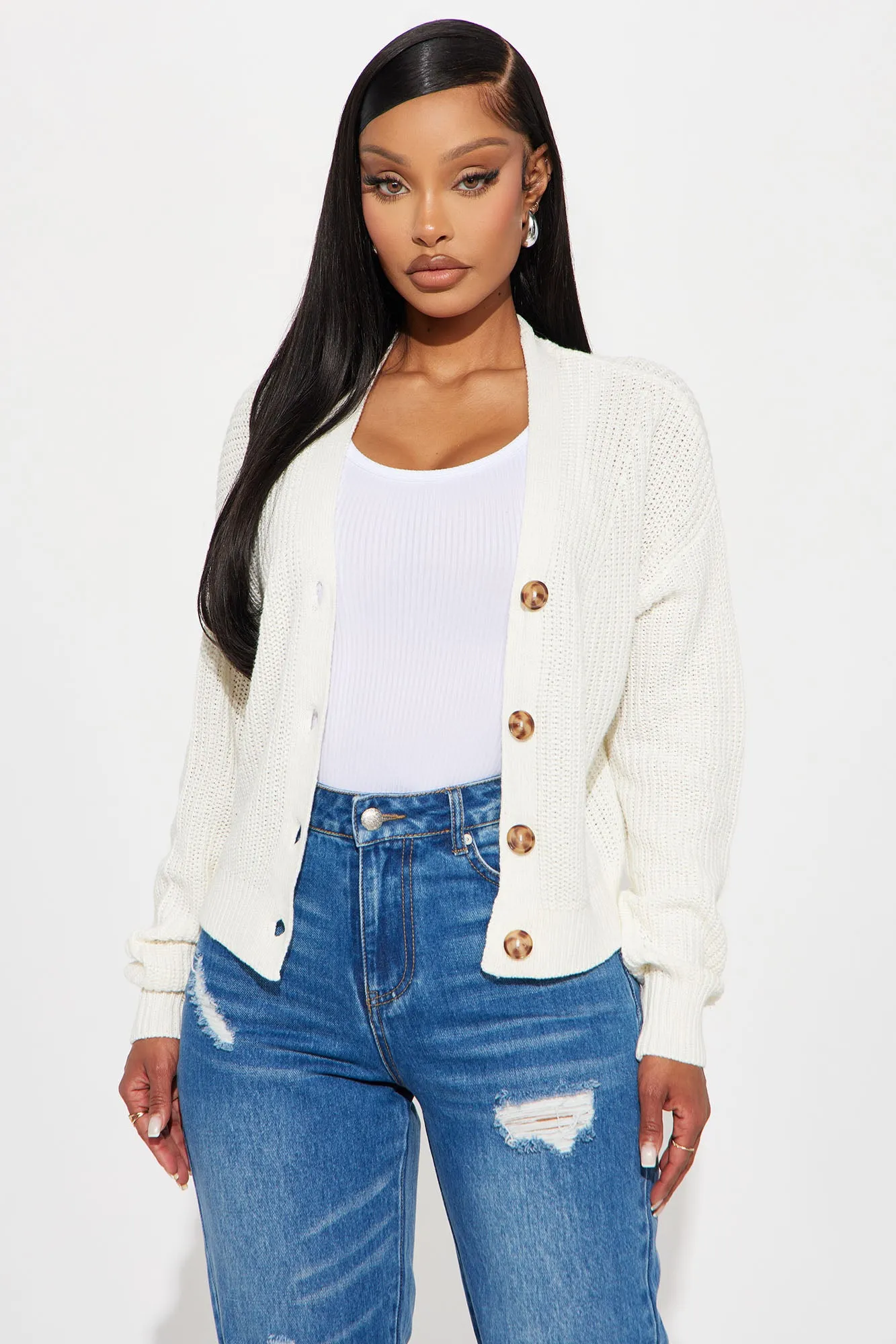 All About The Details Cardigan - Ivory