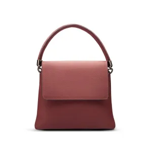 Amy Flap Over Handbag - Burgundy