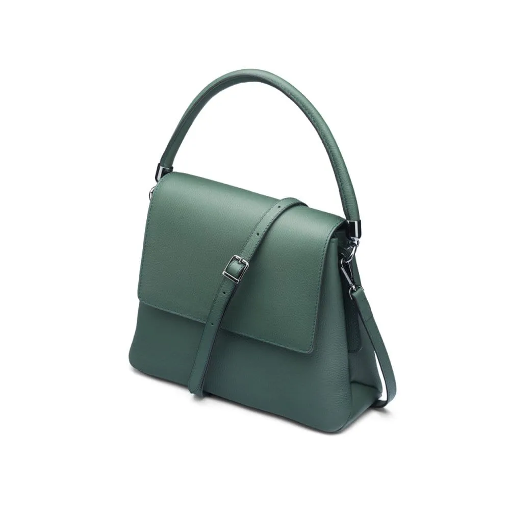 Amy Flap Over Handbag - Green