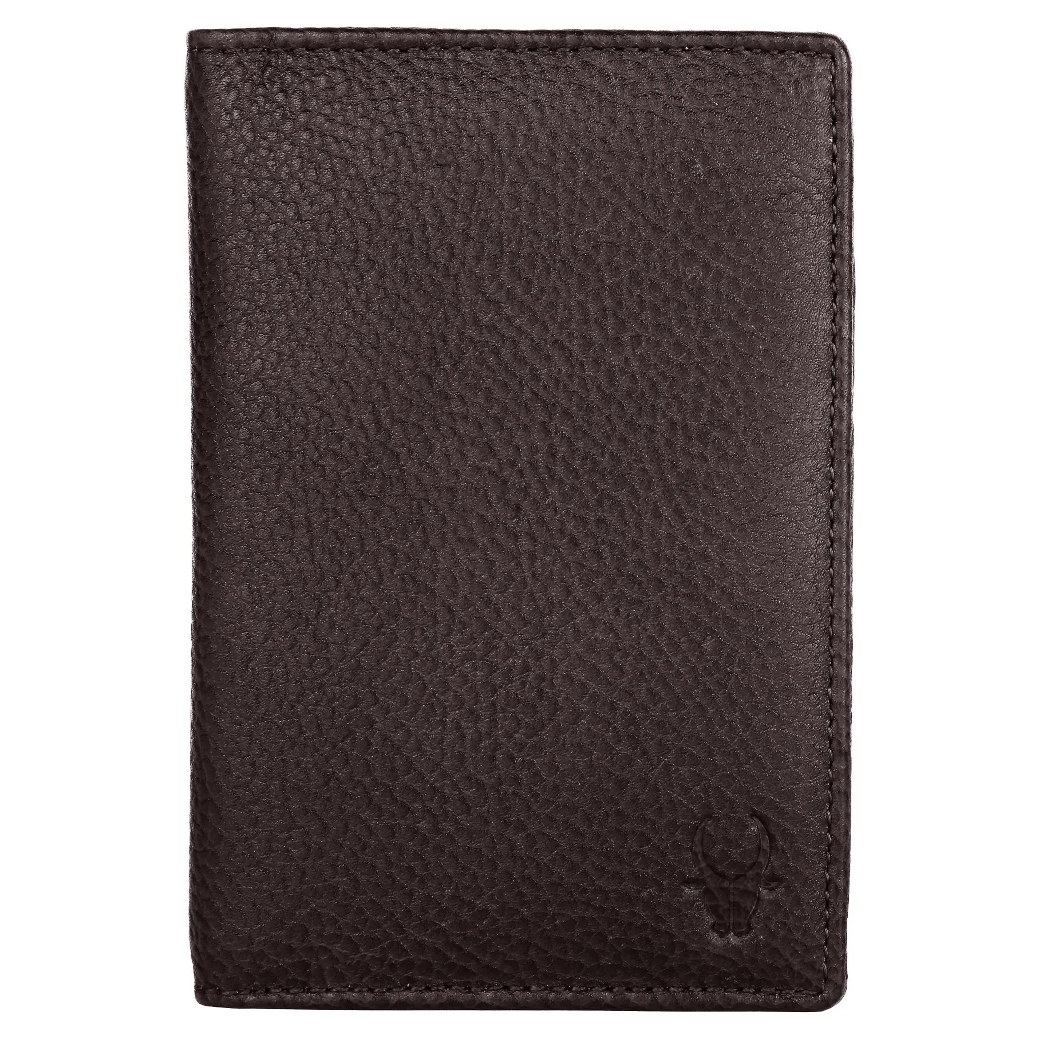 ARCHER RFID Protected Blue Saffiano Leather Passport Holder for Men & Women