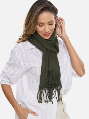 Army Green Cashmere Scarf