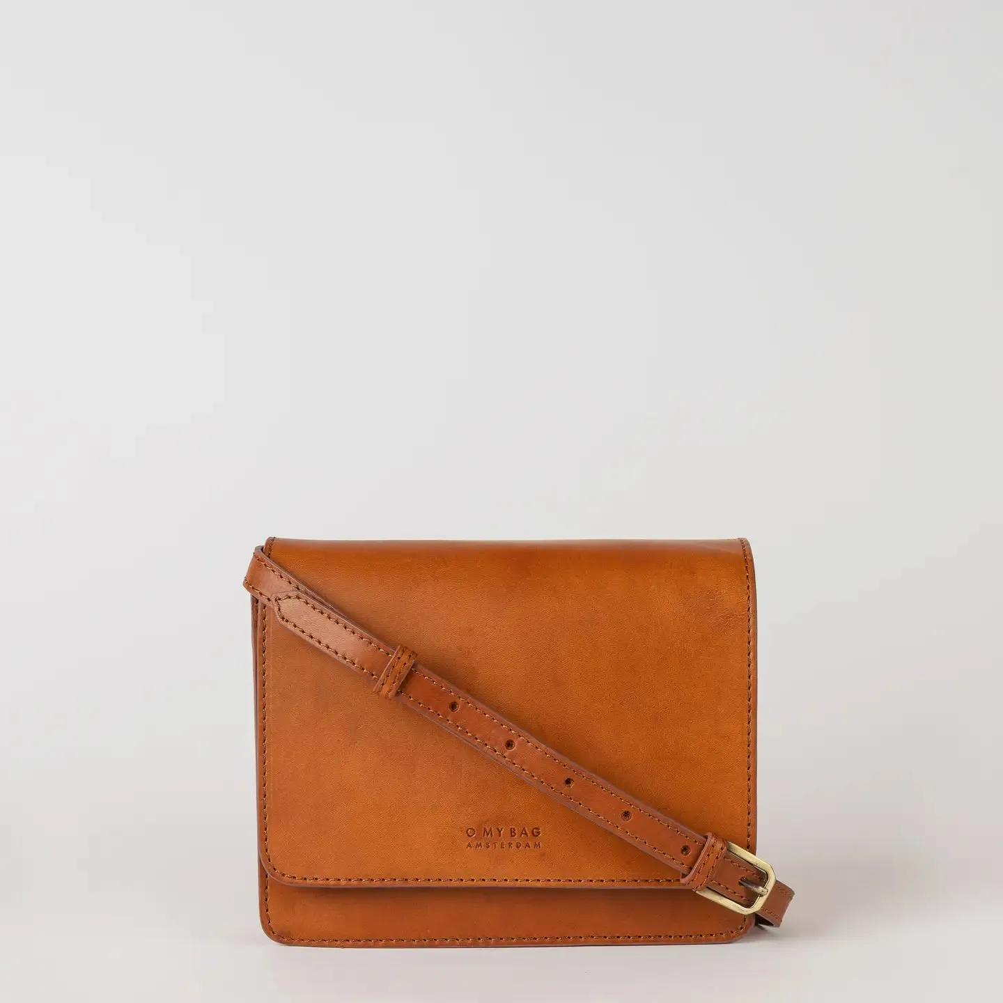 Audrey Mini - Leather Bag Cognac