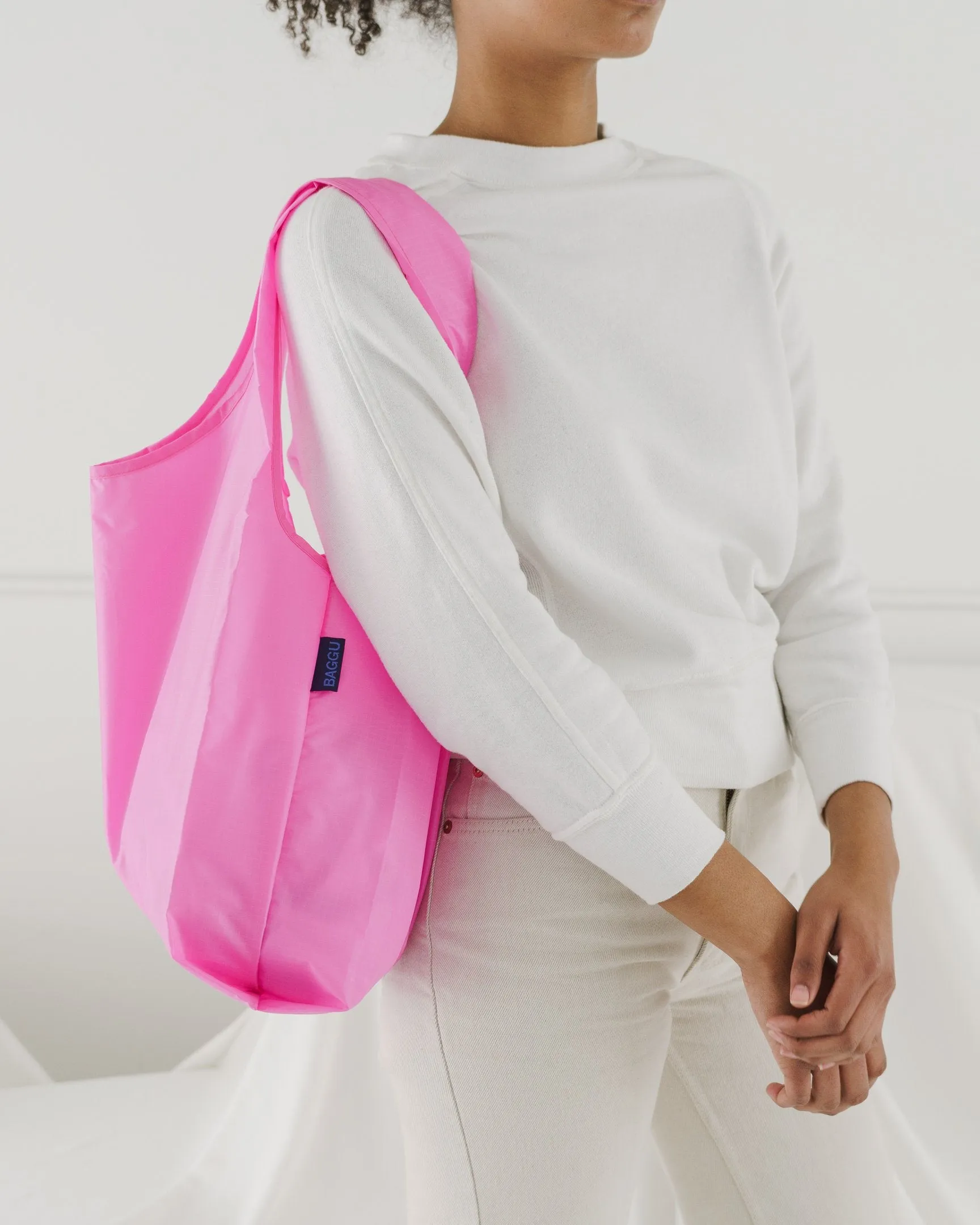 Baggu Standard Reusable Bag - Bright Pink