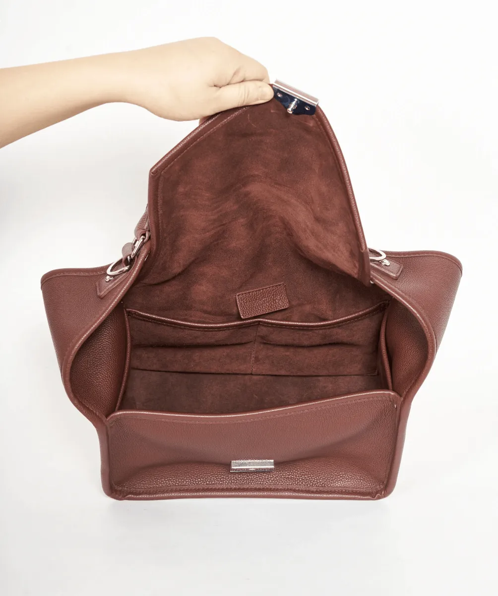 Balenciaga Burgundy Top Handle Bag