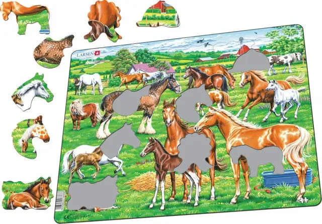 Beautiful Horses 33 Piece Children's Jigsaw Puzzle