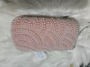 Beautiful pearled clutch purse