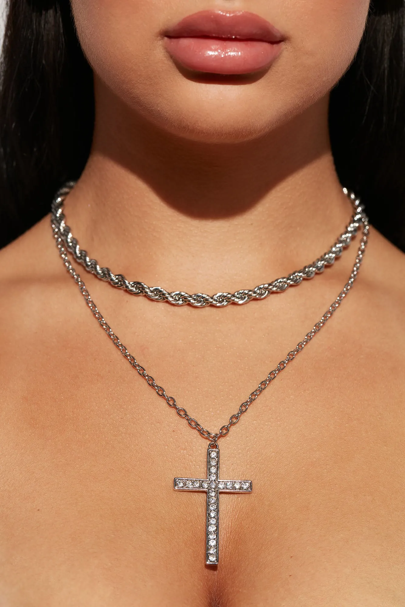 Beautiful Sinner Necklace  - Silver