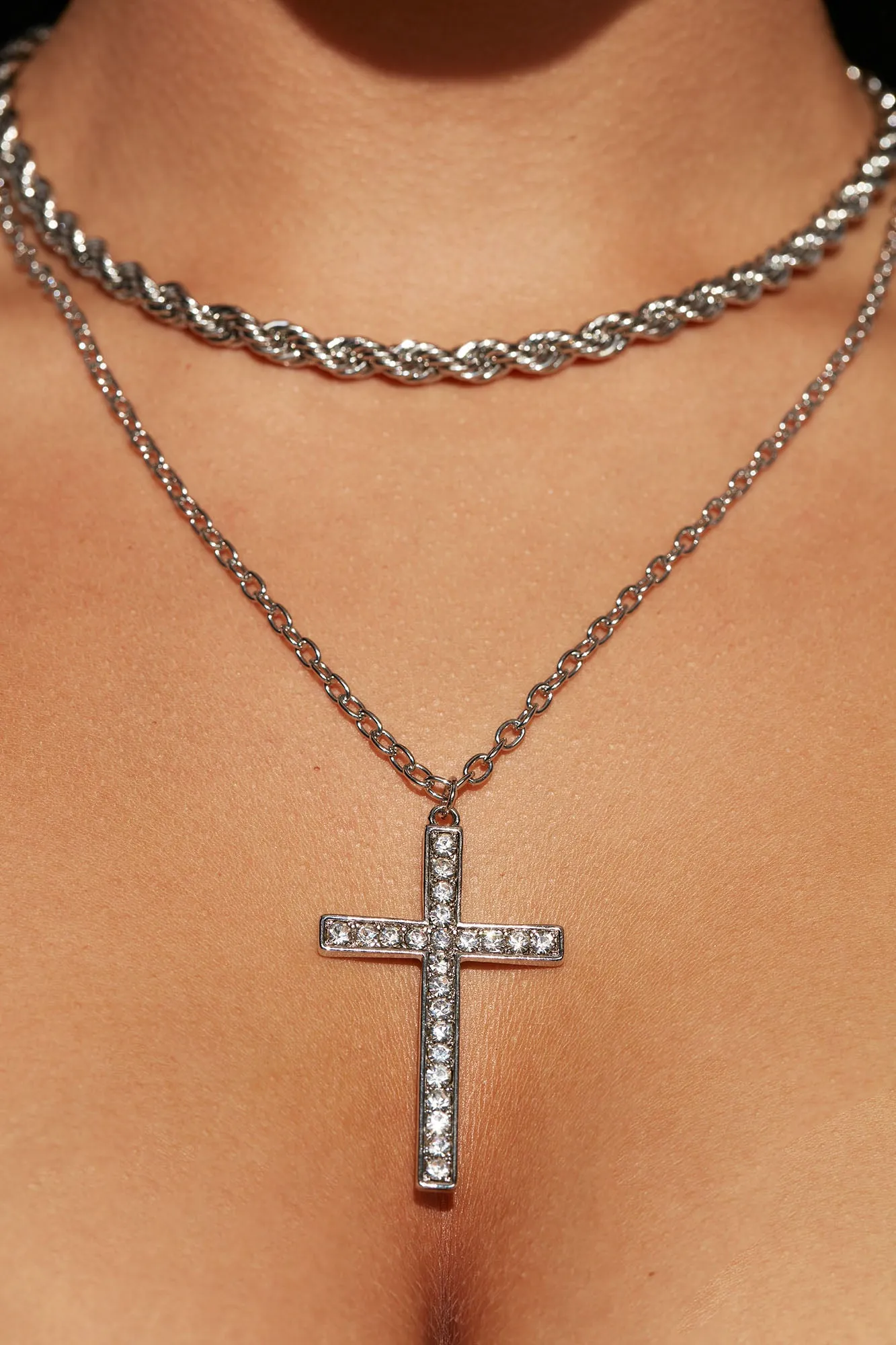 Beautiful Sinner Necklace  - Silver