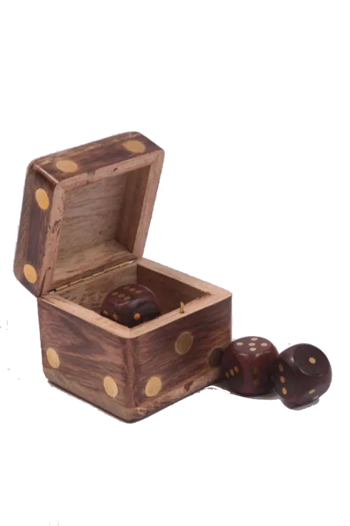 Beautiful Wooden Dice Box