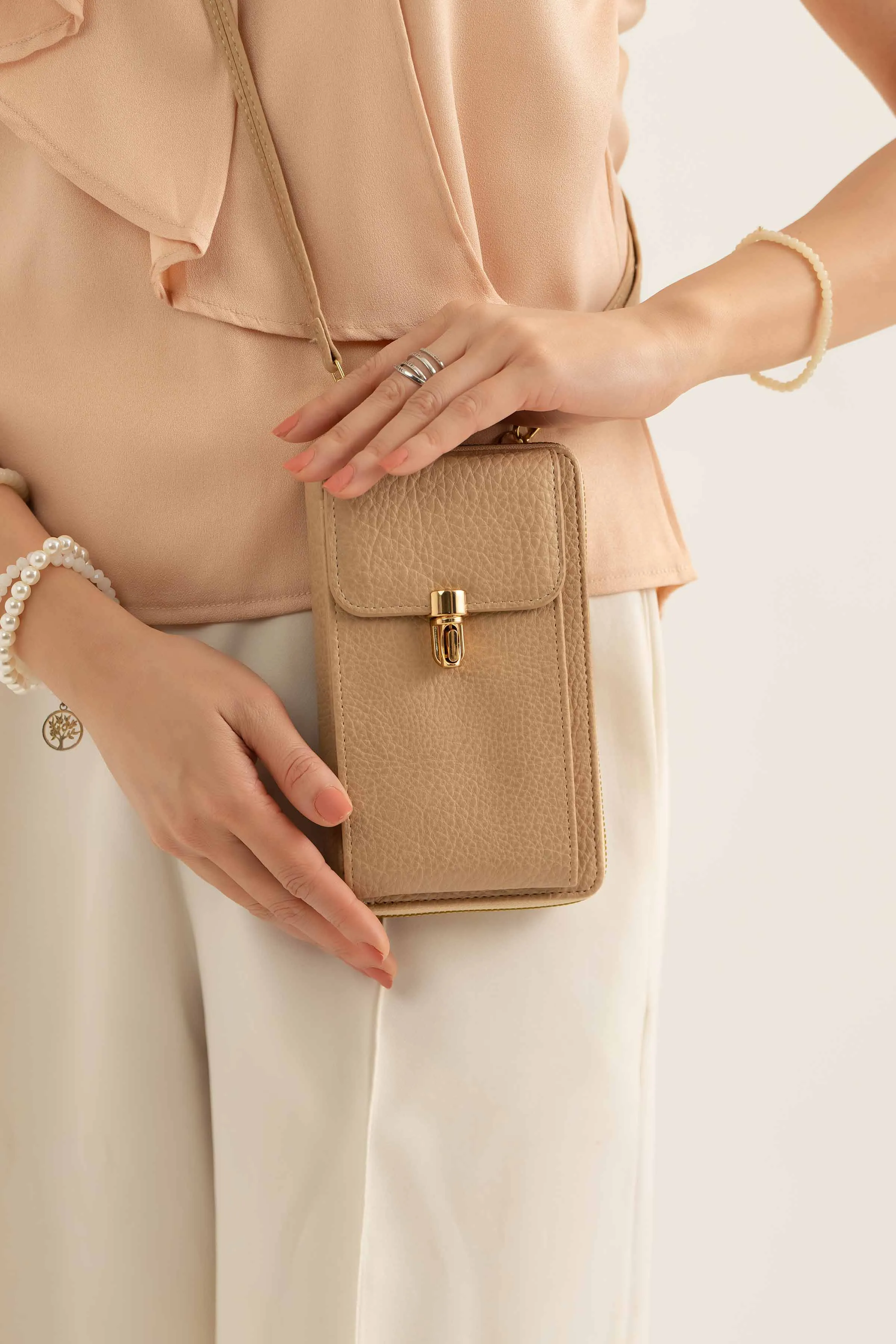 Beige Phone Bag-441412118