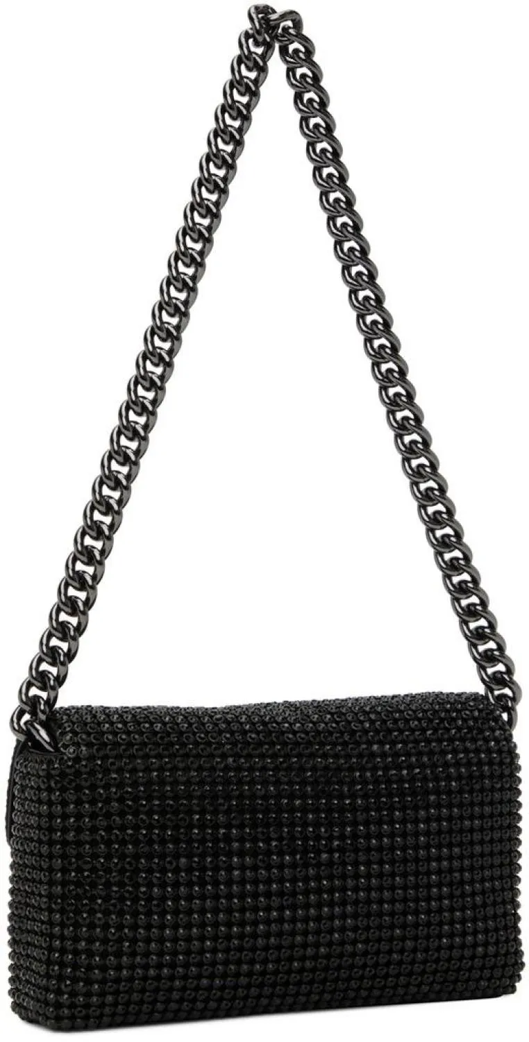 Black 'The Rhinestone J Marc Mini' Shoulder Bag