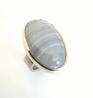 Blue Agate Ring