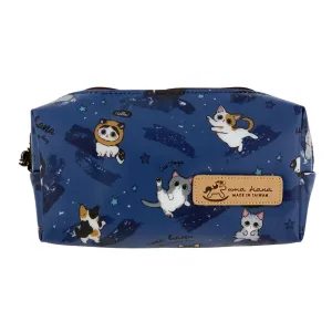 Blue Cat Yoga Rectangle Cosmetic Bag