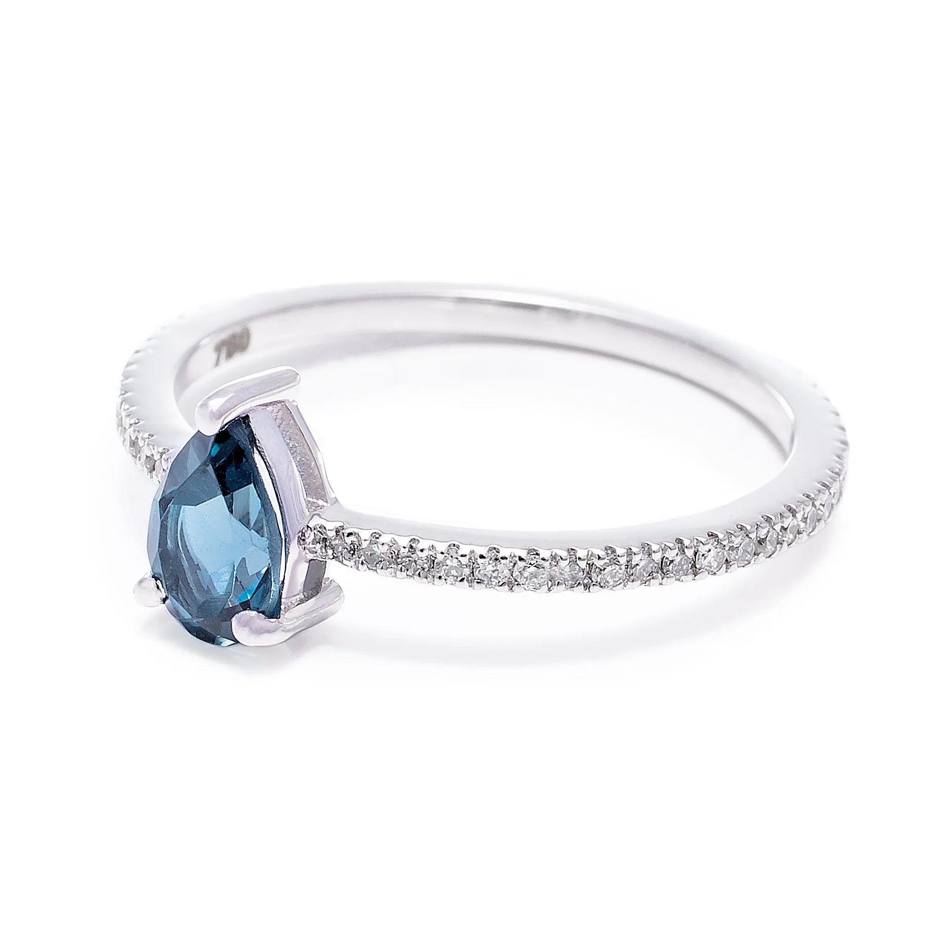 Blue Tourmaline Ring