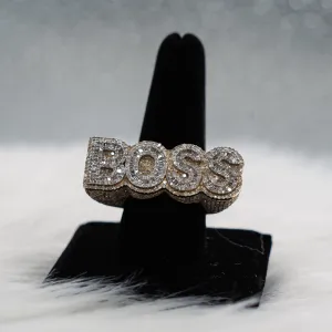 Boss Ring 10K Yellow Gold With Diamond 7,96ct / 14.1gr / Size 10