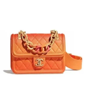 Chanel Flap Bag Orange