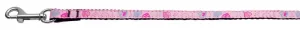 Crazy Hearts Nylon Collars Light Pink 3-8 wide 6Ft Lsh