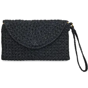 Crochet Purse - Black/Lurex/Navy