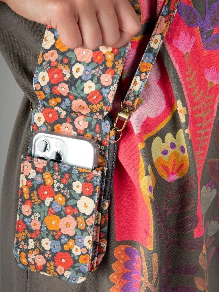 Crossbody Phone Bag - Floral