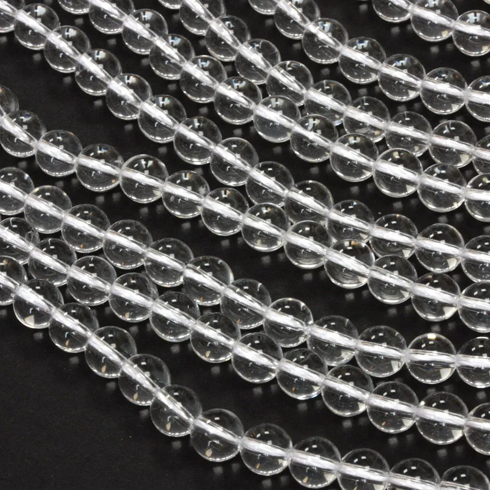 Crystal Quartz 6mm Rounds - 35cm Strand A Quality