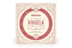 D'Addario MV10H Pro-Arté Nylon 5-String Vihuela Strings - Hard Tension .030-.041