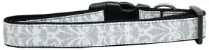 Damask Grunion Dog Collar Medium Narrow