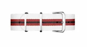 Davosa Nylon Strap White Red Black 20mm 169.555.90