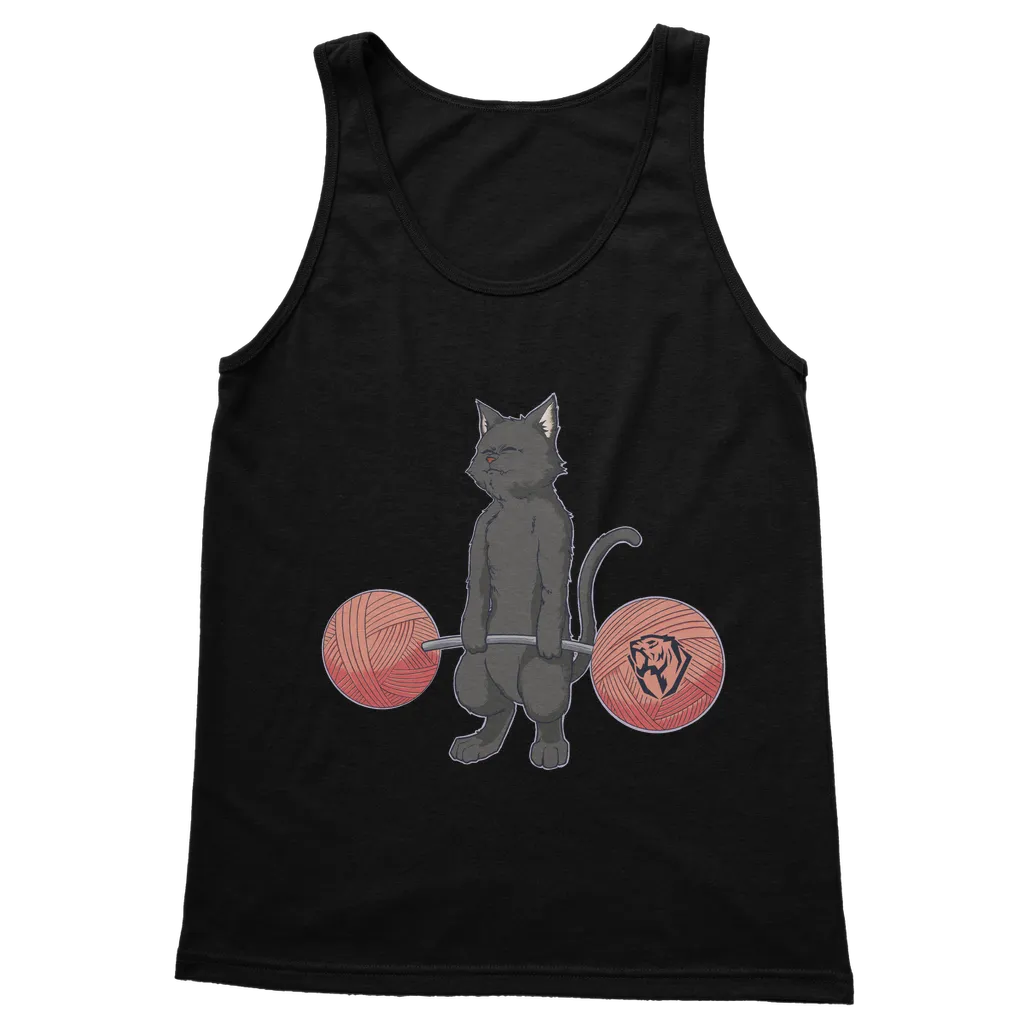 Deadlifting Black Cat Tank (UK)