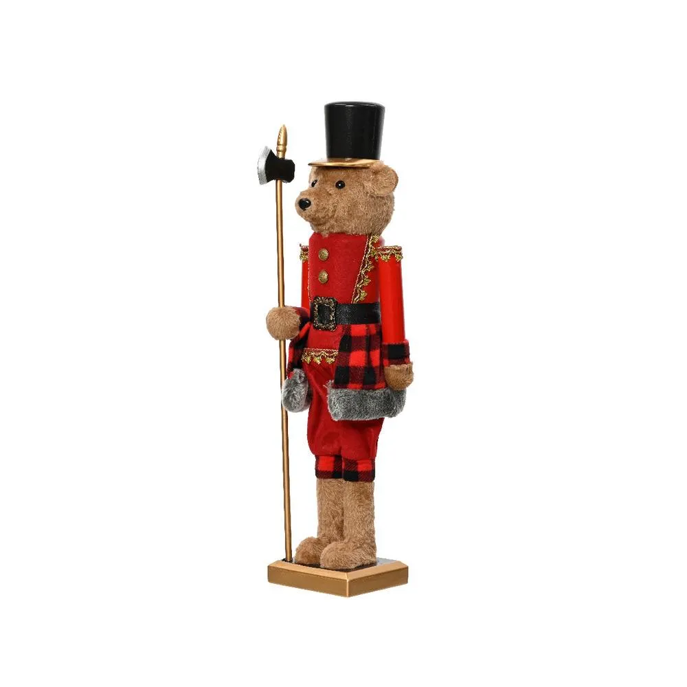 Decoris Plastic Bear Nutcracker 38cm