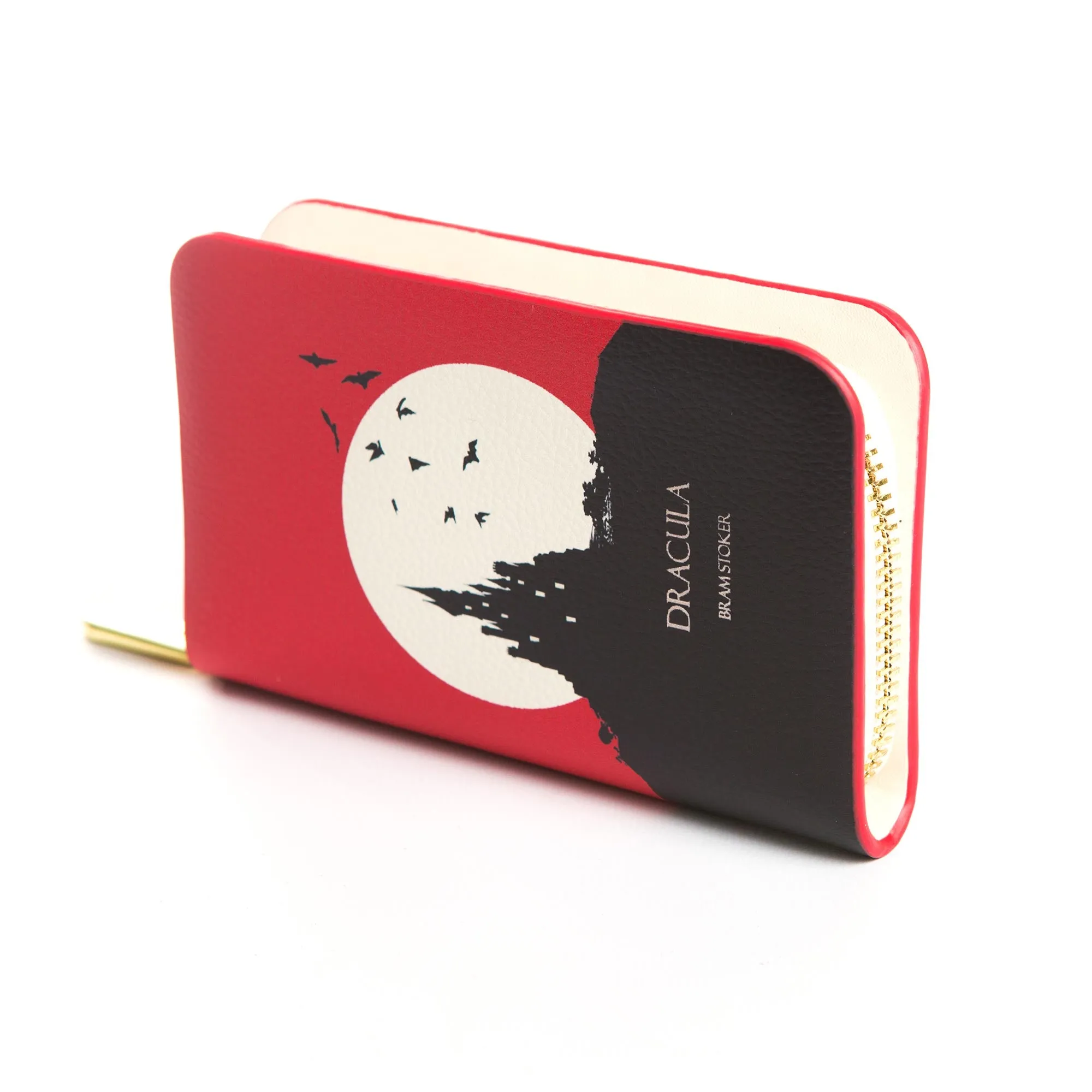 Dracula Moon Book Zip Around Purse