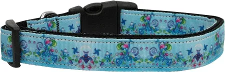 Dreamy Blue Nylon Dog Collar Xs