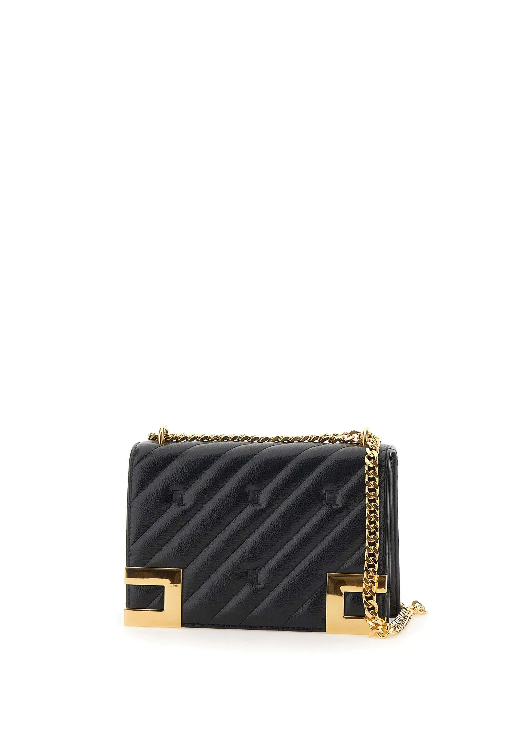 Events Quilted Shoulder Bag in Black