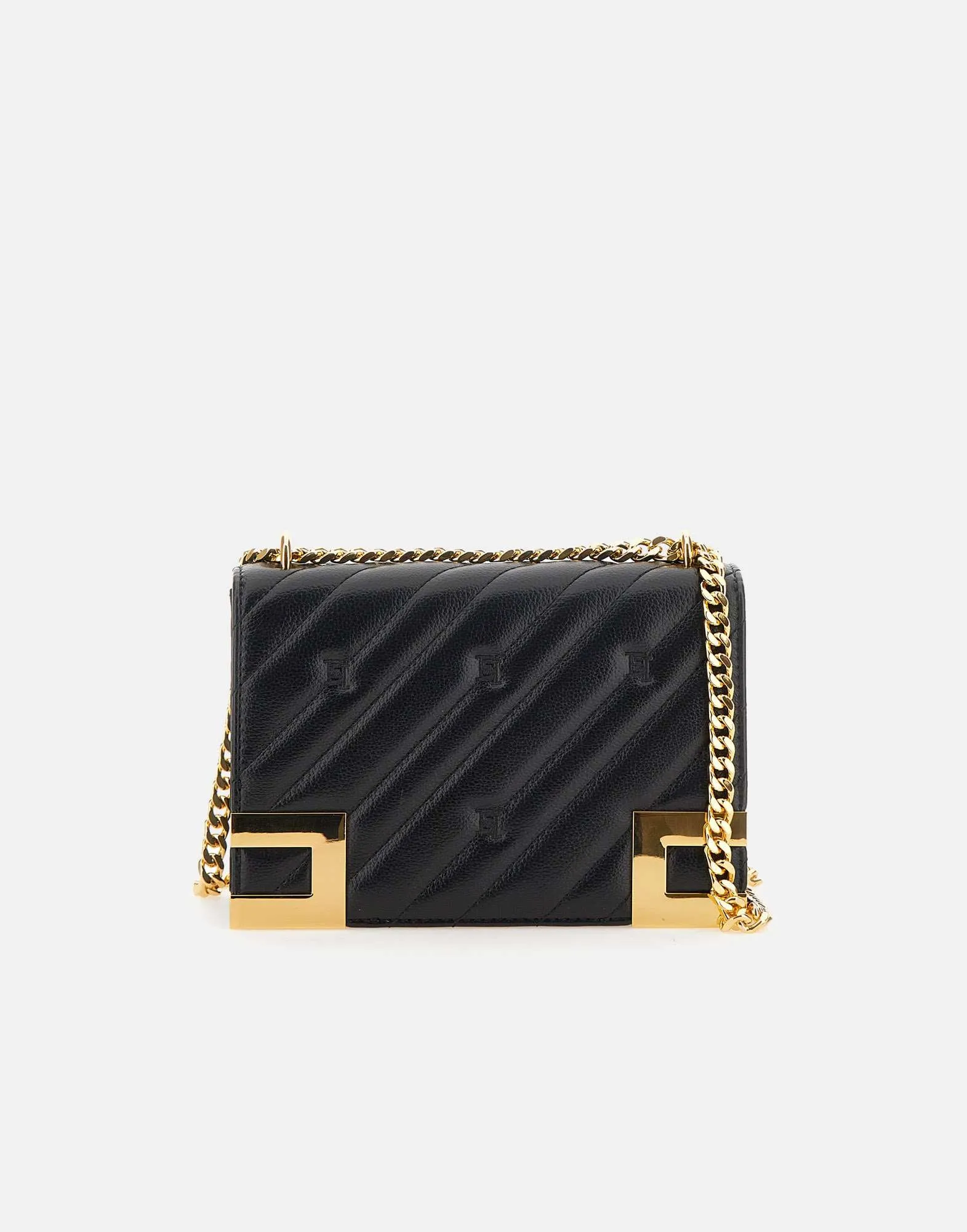 Events Quilted Shoulder Bag in Black