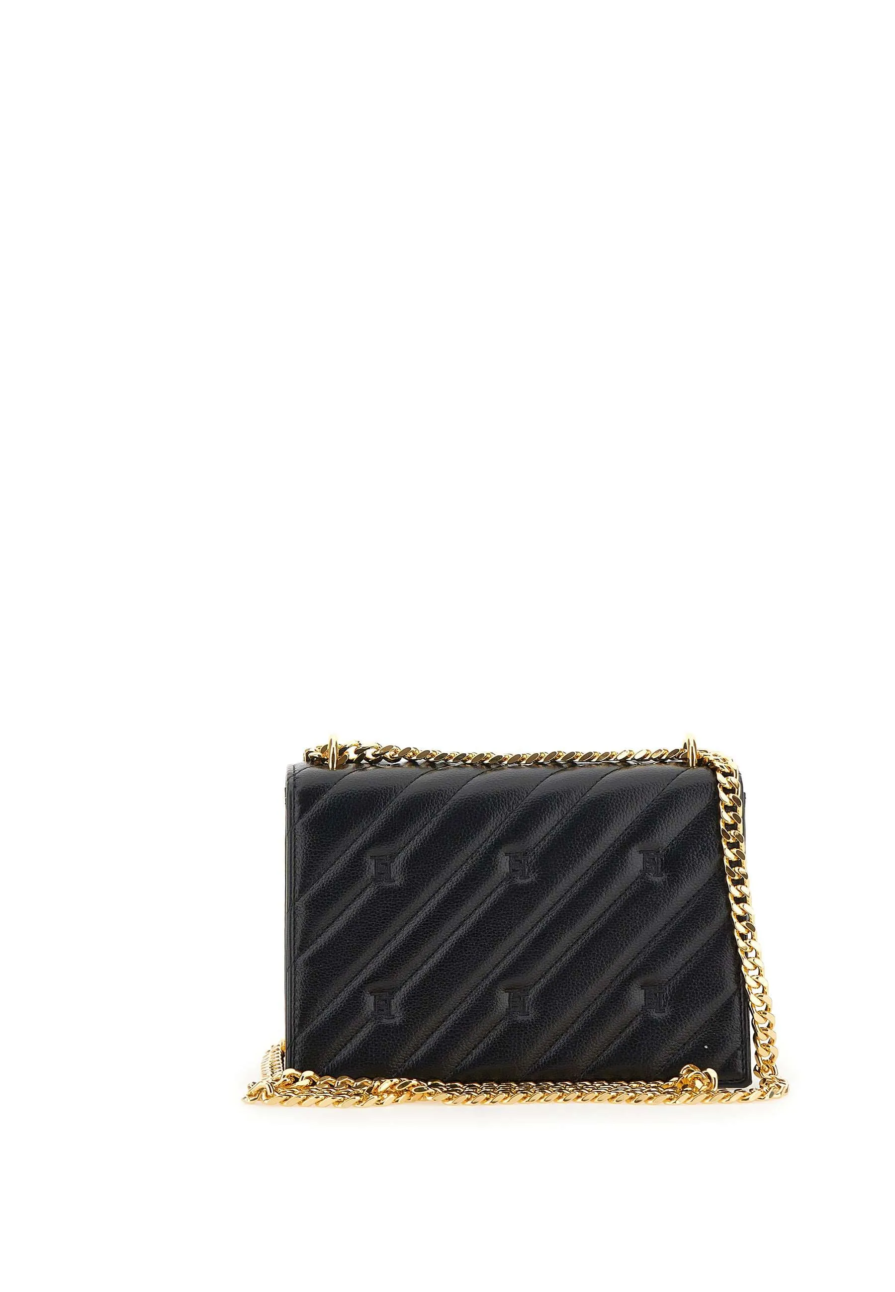 Events Quilted Shoulder Bag in Black