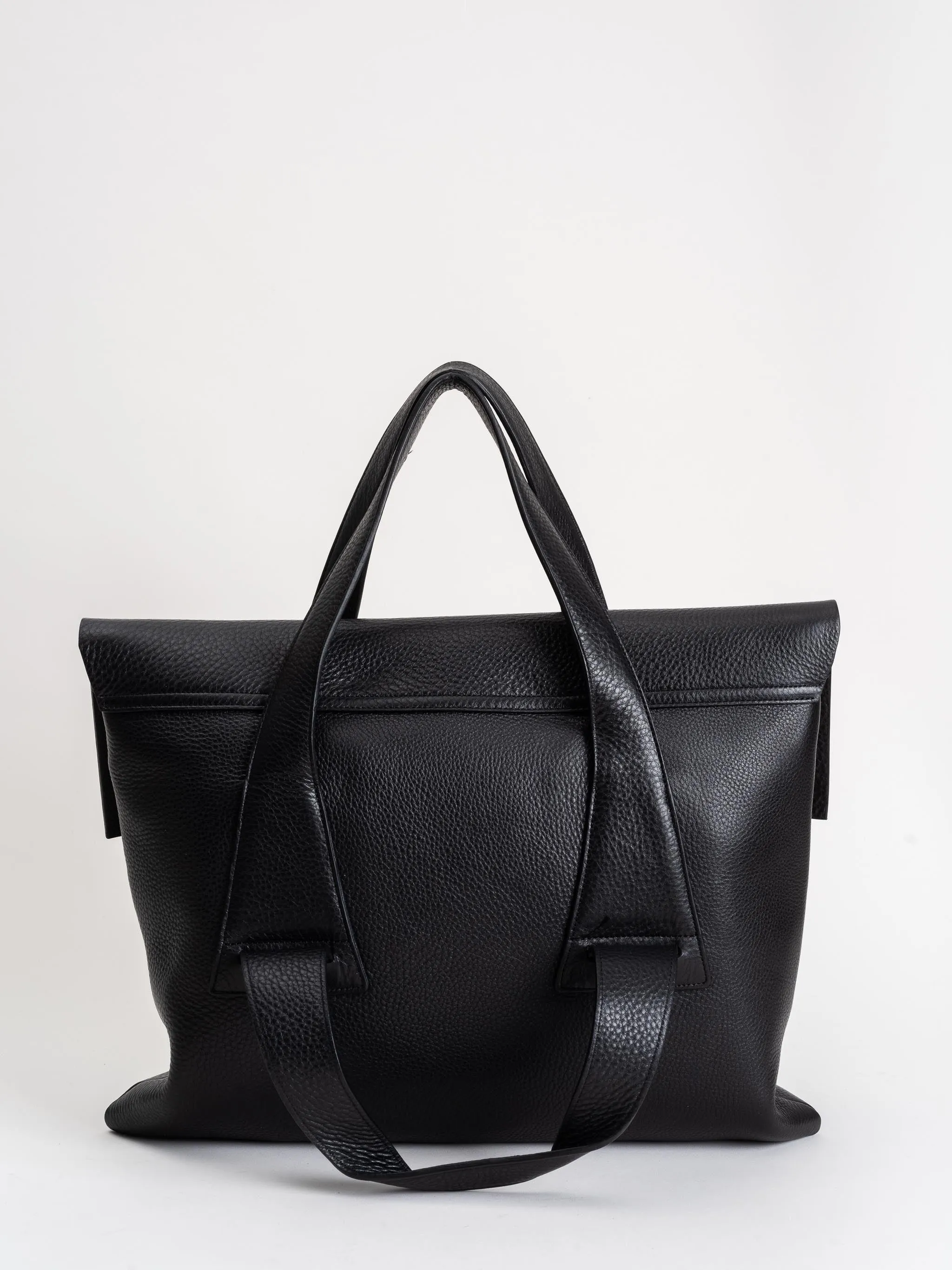 flap bag - black