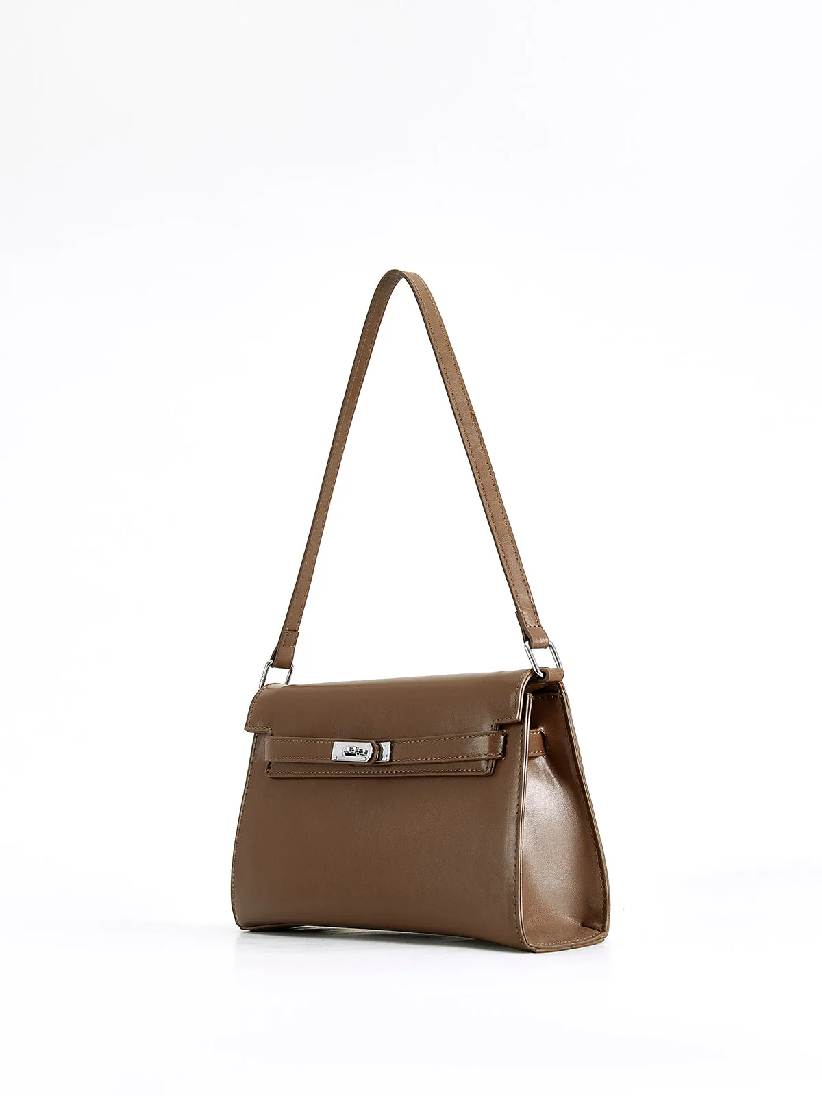 Flap Soft-Buckle Tote Bag